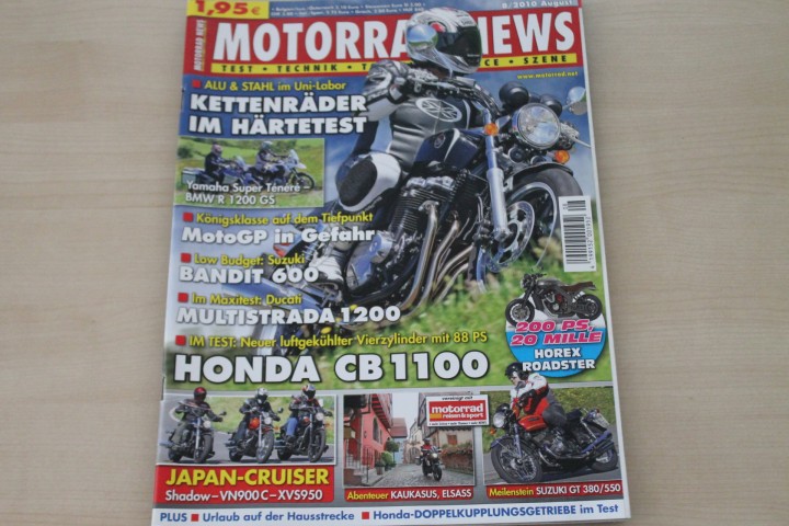 Deckblatt Motorrad News (08/2010)
